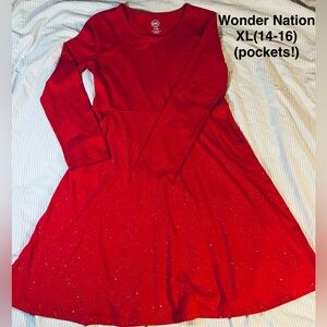 Girl’s Red Dress